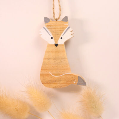 renard en bois recyclé